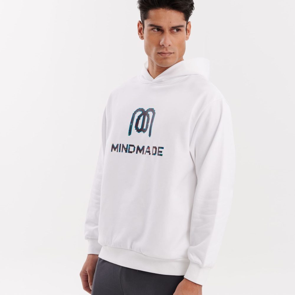 White Pixel Seasonal Hoodie 1